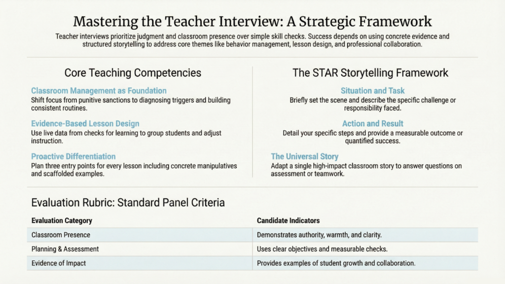 Interview Questions and Answers for a Teacher