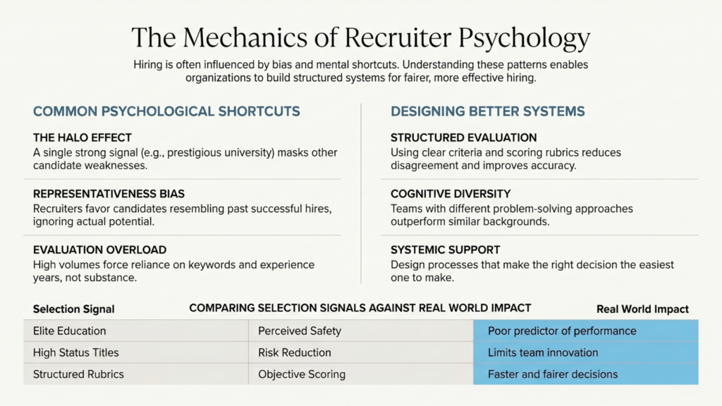 Recruiter psychology