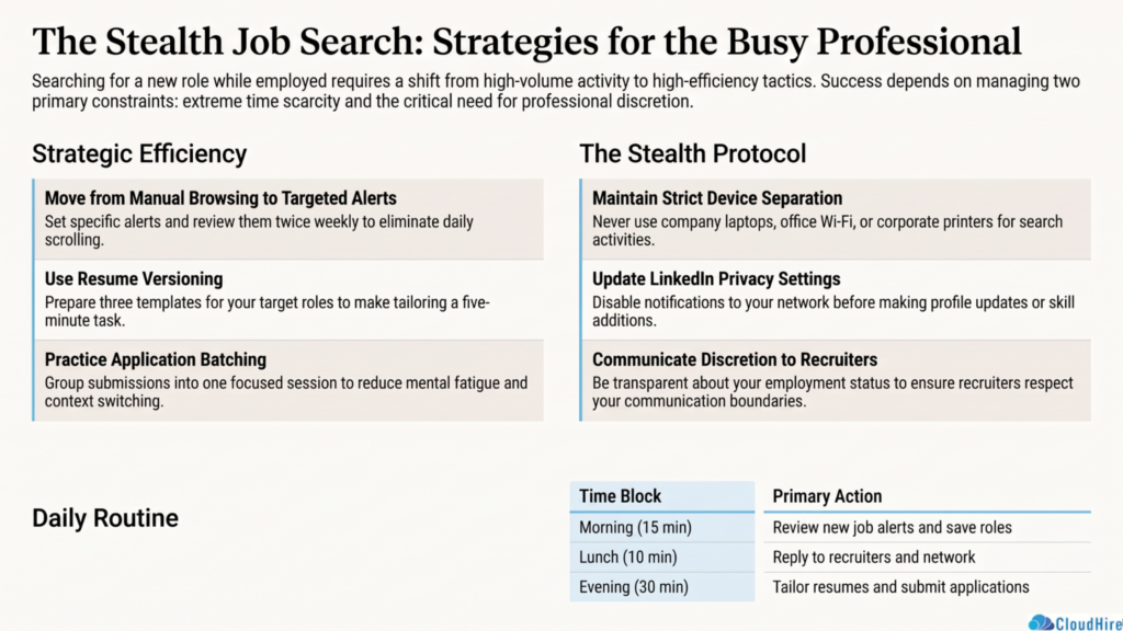 Job Searching While Employed High ROI Career Move