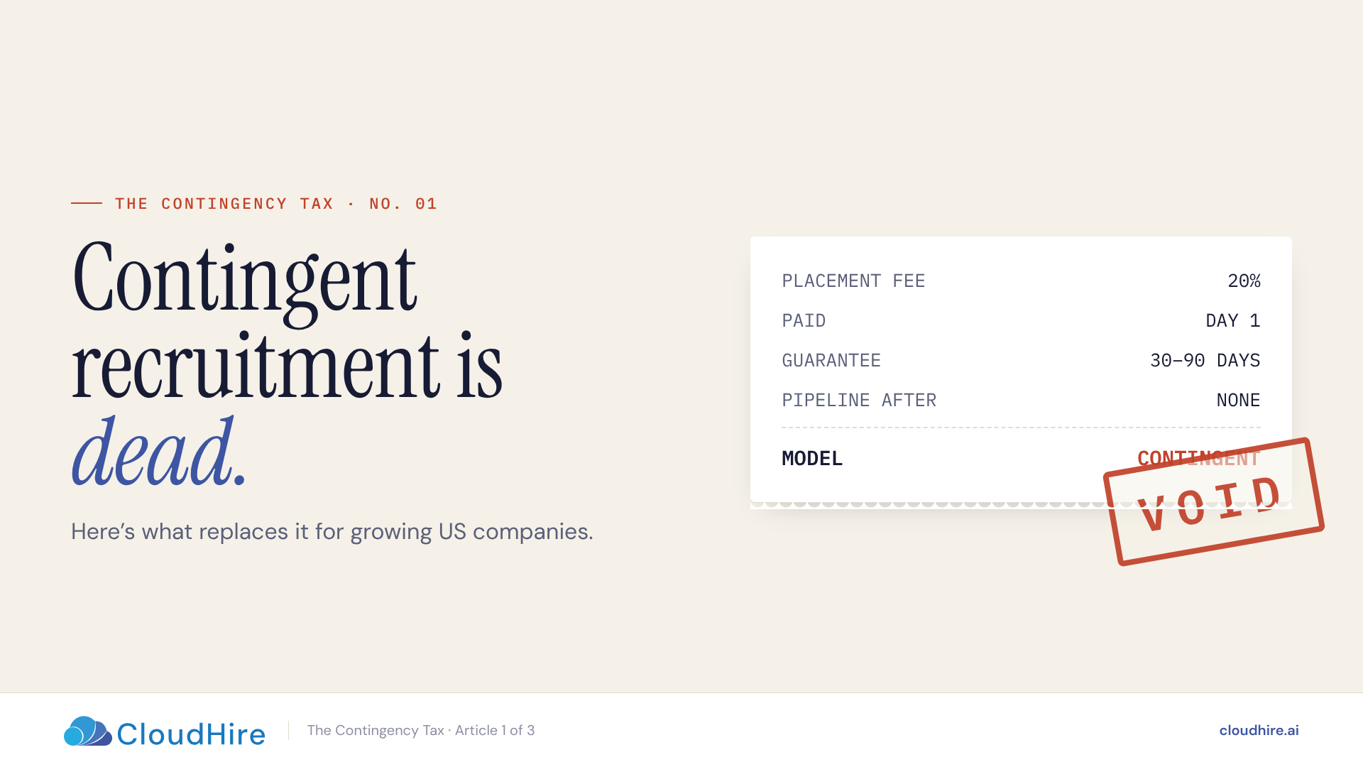 Pay-Per-Placement Is a 90’s Pricing Model. Here’s What Replaced It.